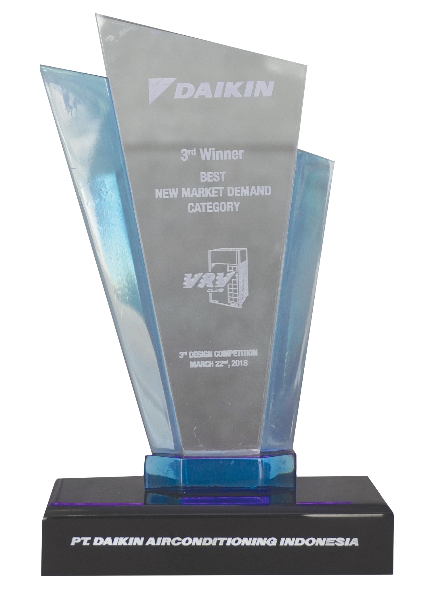 Daikin VRV Club 3rd Best New Market Demand Category (2018) Daikin VRV Club 3rd Best New Market Demand Category